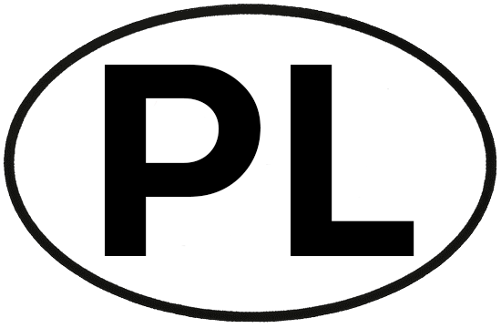 oval car sticker PL (POLISH)